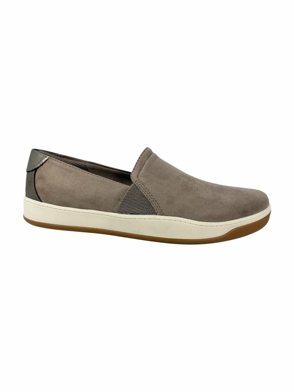 LifeStride Women's Danni Slip-On Sneakers Latte Brown Microsuede Size 11M